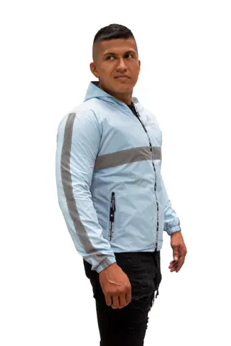 Chaqueta Reflectiva Doble Faz 90% Impermeable - Hombre