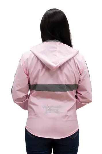 Chaqueta Reflectiva Doble Faz 90% Impermeable - Mujer