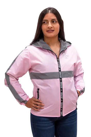 Chaqueta Reflectiva Doble Faz 90% Impermeable - Mujer