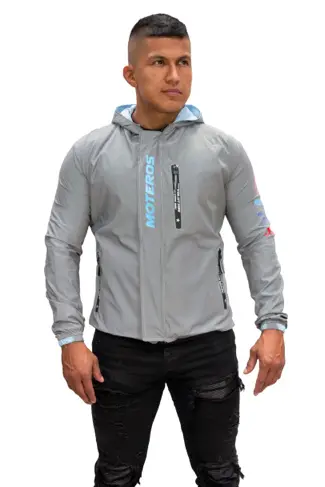 Chaqueta Reflectiva Doble Faz 90% Impermeable - Hombre
