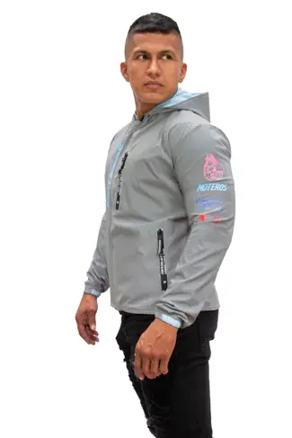 Chaqueta Reflectiva Doble Faz 90% Impermeable - Hombre